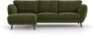 Madison Lux - 2-sits soffa med schäslong vänster - Grön