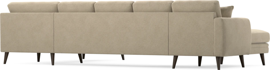 Eden - 3-sits soffa med schäslong vänster och divan höger - Beige