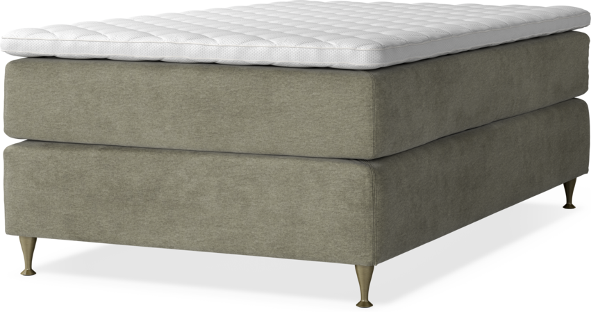 Delux Dream - Kontinentalsäng, enkelsäng med bäddmadrass - Beige