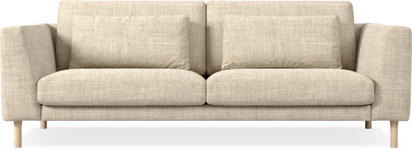 Willow - 3-sits soffa, fast klädsel - Beige