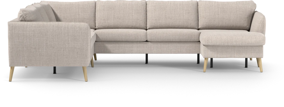 County - Hörnsoffa, 2+3-sits med schäslong höger - Beige