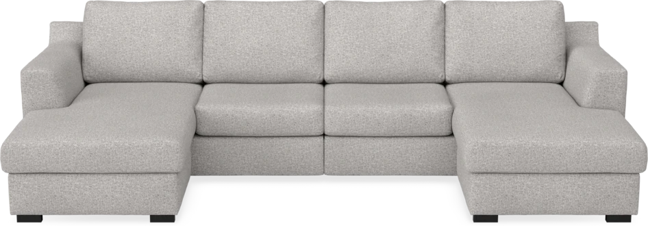 Friday - 2-sits soffa med två schäslonger - Vit