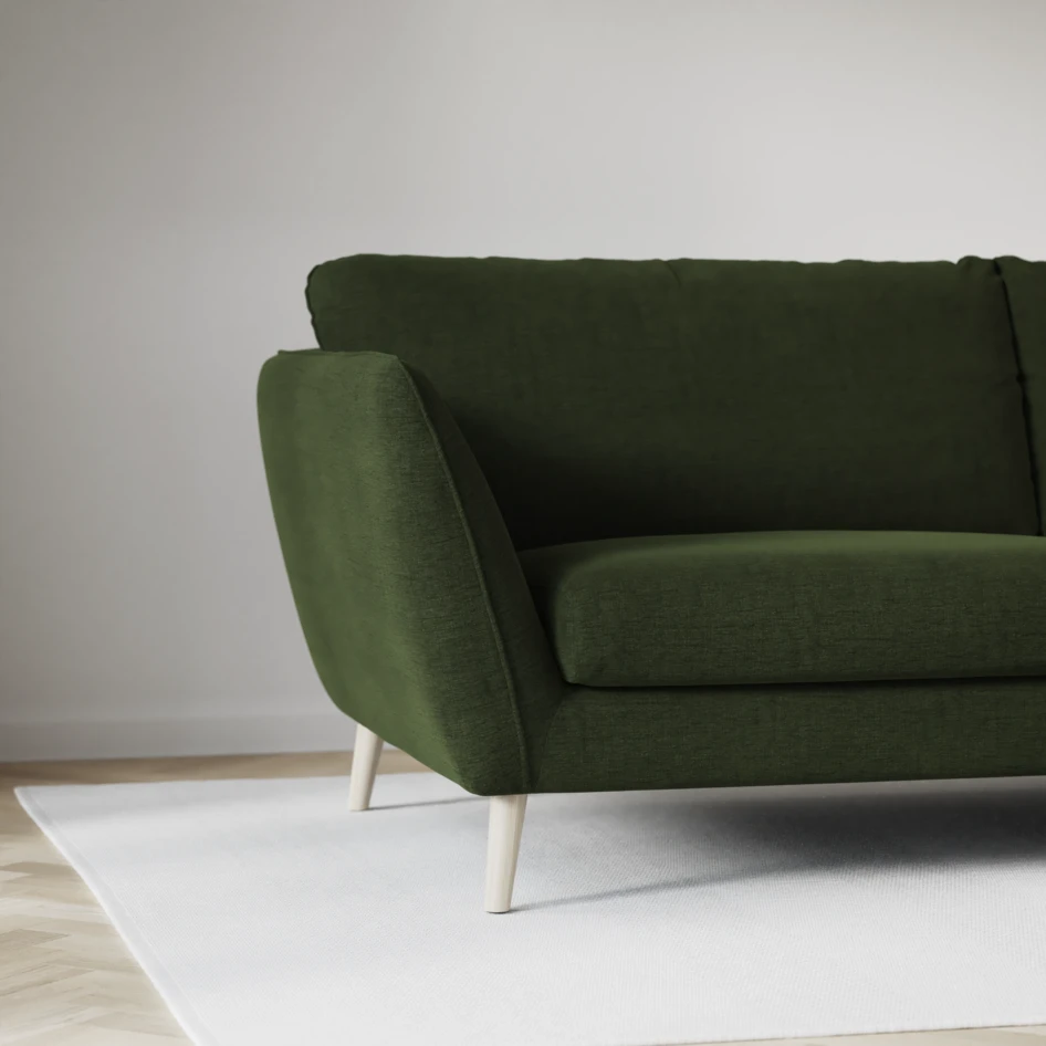 Madison - 2-sits soffa med divan vänster och schäslong höger - Grön