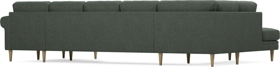 Eden - 3-sits soffa med divan vänster och schäslong höger - Grön