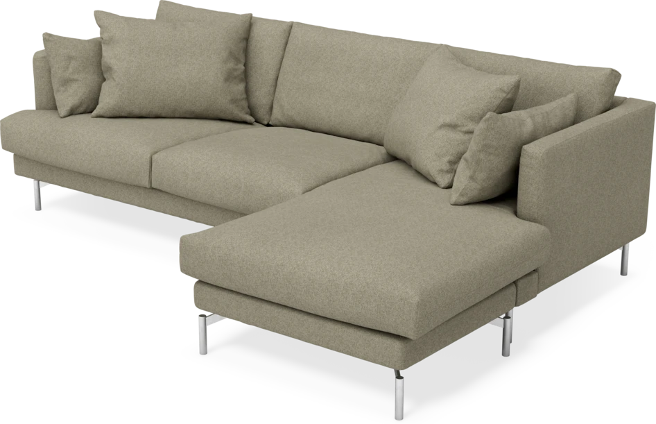 Harper - 4-sits med schäslong höger  - Beige