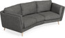 Madison - 3-sits soffa svängd, 70 cm - Grå