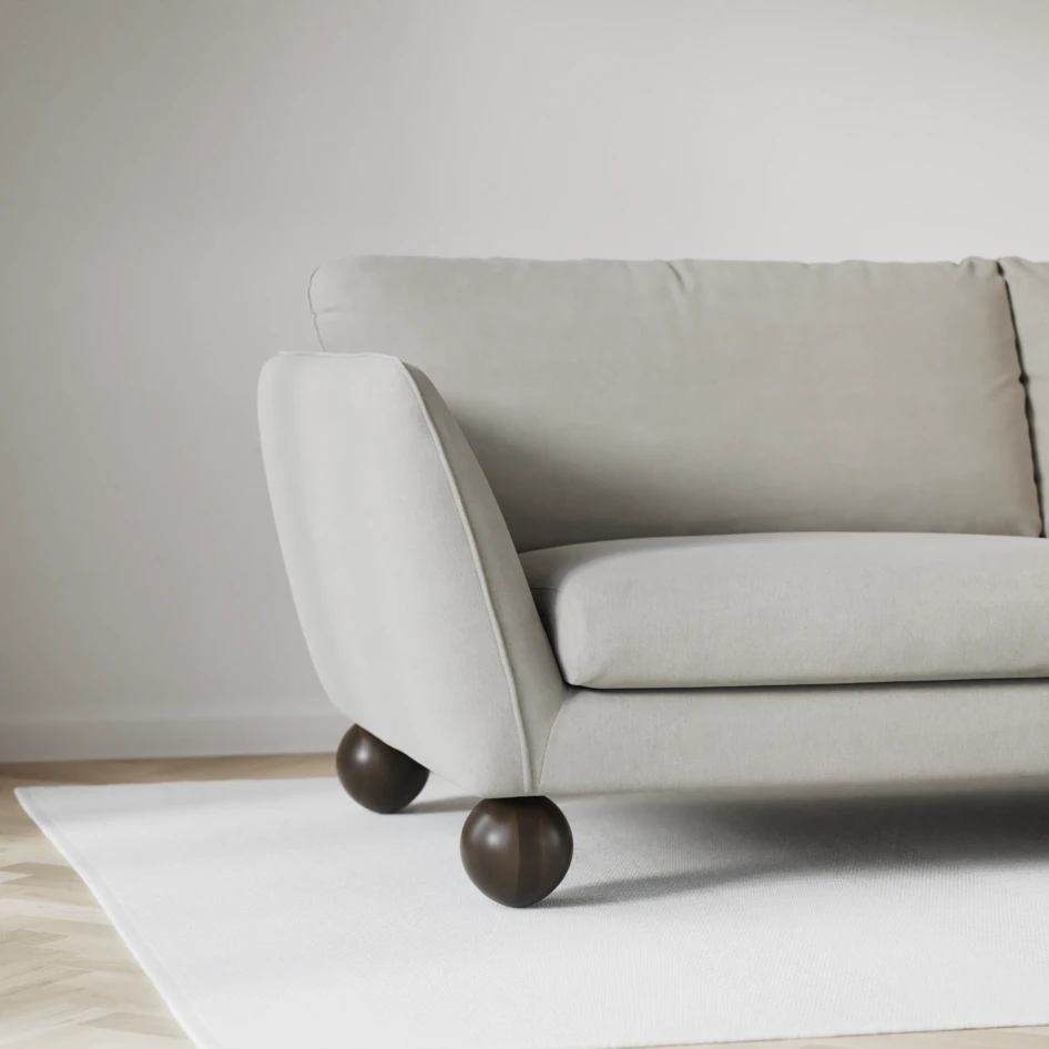 Madison Lux - 2-sits soffa med divan vänster och höger - Grå