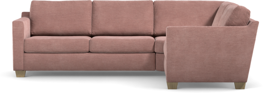 Friday - Hörnsoffa, 2,5+1,5-sits - Rosa
