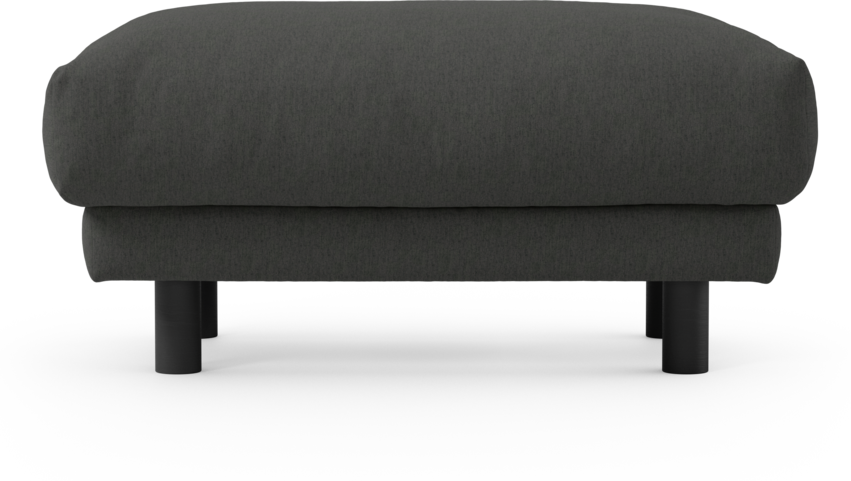 Cherrie - Fotpall 110, fast klädsel - Grå