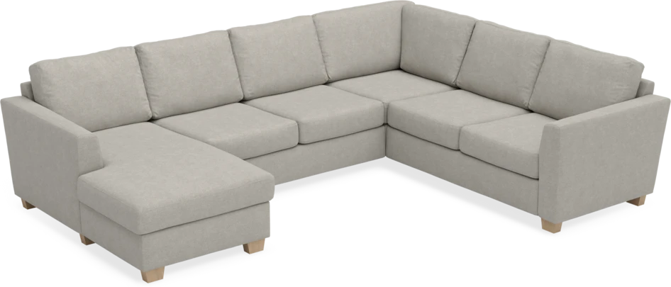 Friday - Hörnsoffa, 3+2-sits med schäslong vänster - Beige