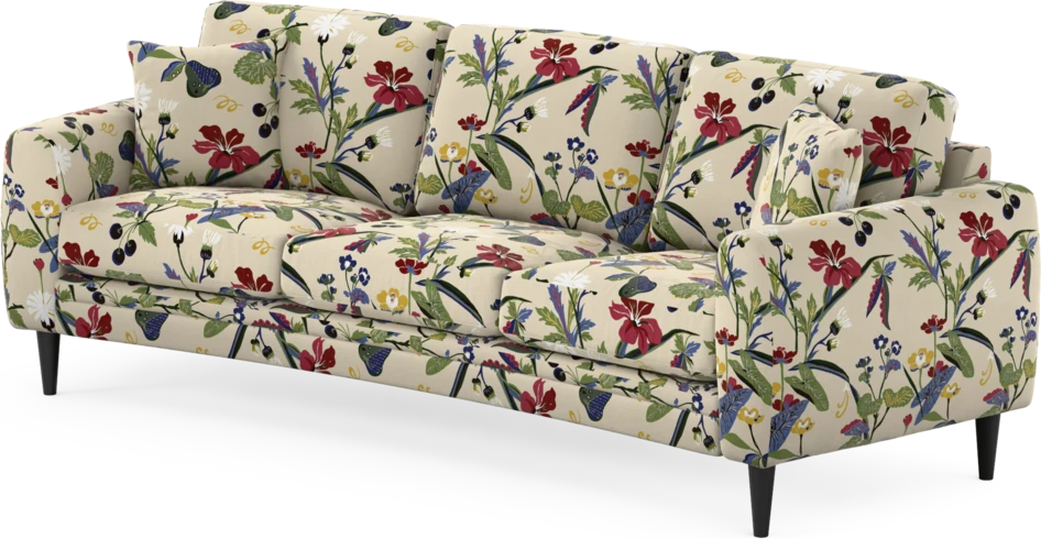 Eden - 3-sits soffa svängd - Flerfärgad