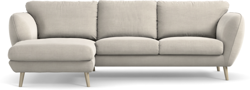 Madison Lux - 2-sits soffa med schäslong vänster - Beige