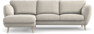 Madison Lux - 2-sits soffa med schäslong vänster - Beige