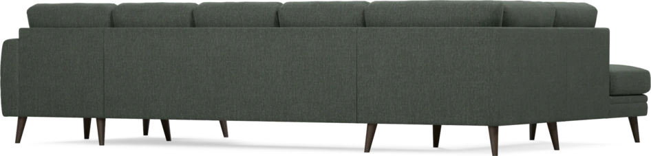 Eden - 3-sits soffa med divan vänster och schäslong höger - Grön
