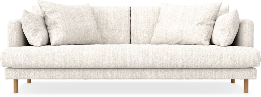 Harper - 3-sits soffa, hel dyna - Vit