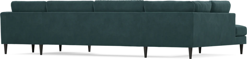 Bridge - 3-sits soffa med divan vänster och schäslong höger - Blå