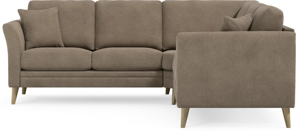 Eden - Hörnsoffa, 2+2-sits - Brun