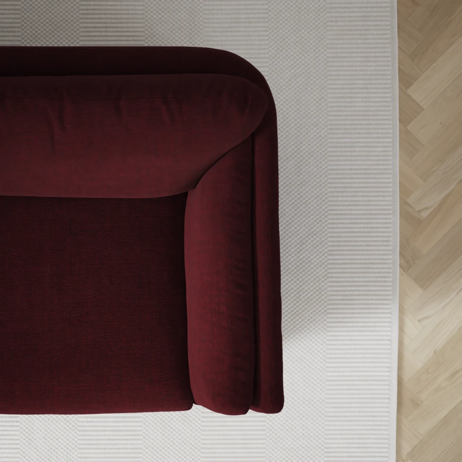 Madison Lux - Hörnsoffa 2+3-sits, hörn 1 - Röd