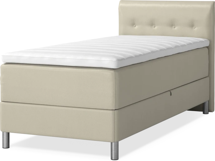 Roma Family, Förvaringssäng, enkelsäng med bäddmadrass och låg sänggavel