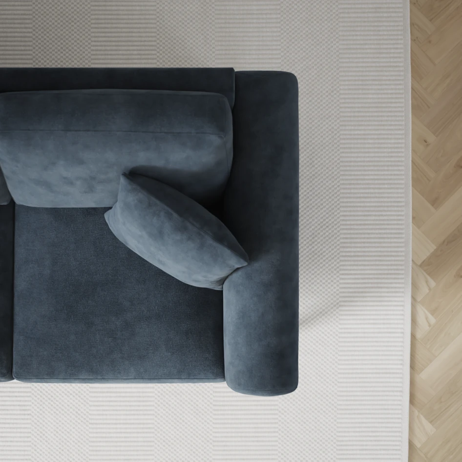 Eden - 3-sits soffa - Blå