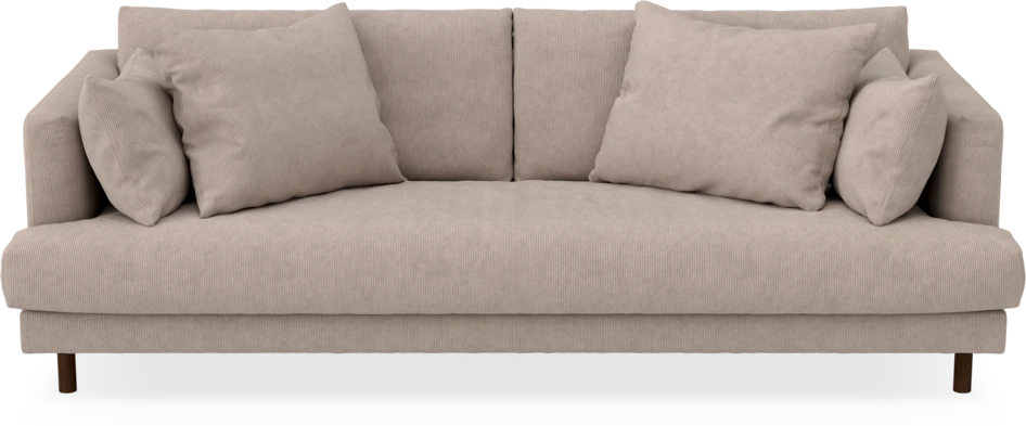 Harper - 3-sits soffa, hel dyna - Beige