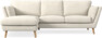 Madison Lux - 2-sits soffa med schäslong vänster - Vit