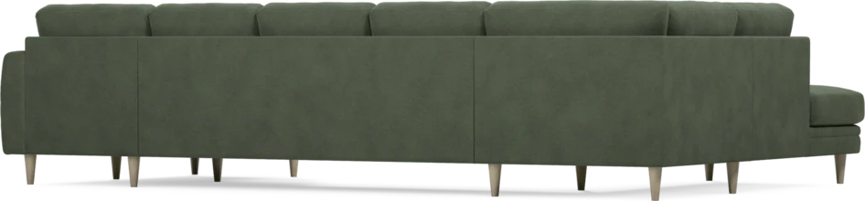 Eden - 3-sits soffa med divan vänster och schäslong höger - Grön
