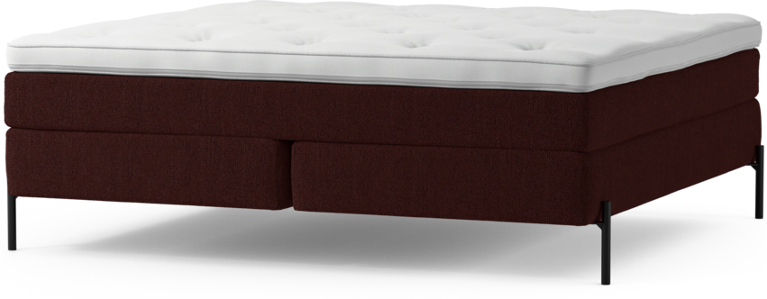 Delux Sense - Kontinentalsäng, dubbelsäng med bäddmadrass och sängben