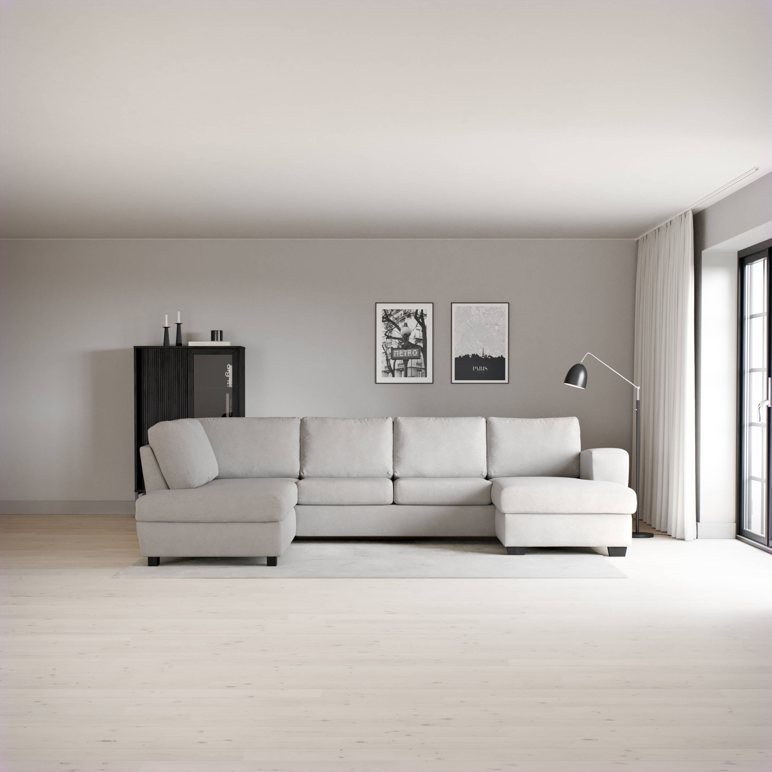 Friday - 3-sits soffa med divan vänster och schäslong höger - inspiration