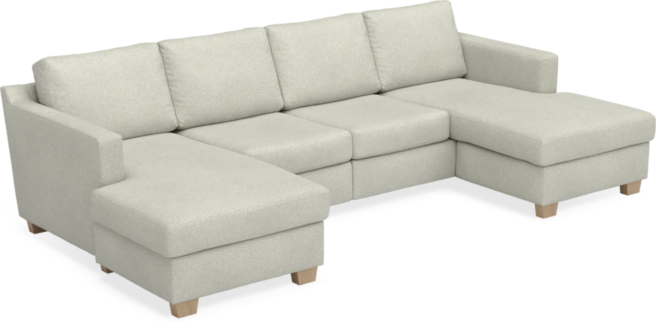 Friday - 2-sits soffa med två schäslonger - Beige