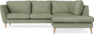 Madison - 2-sits soffa med divan höger - Grön