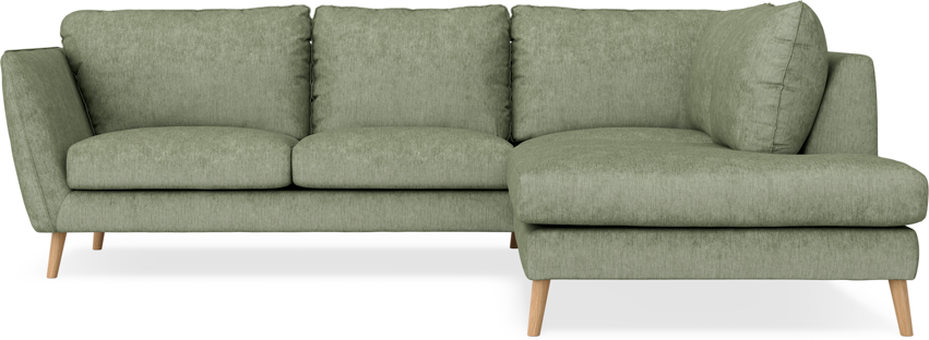 Madison - 2-sits soffa med divan höger - Grön