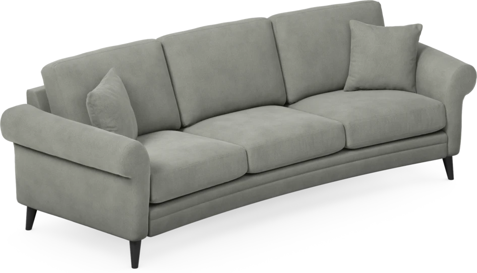 Eden - 3-sits soffa svängd - Grå