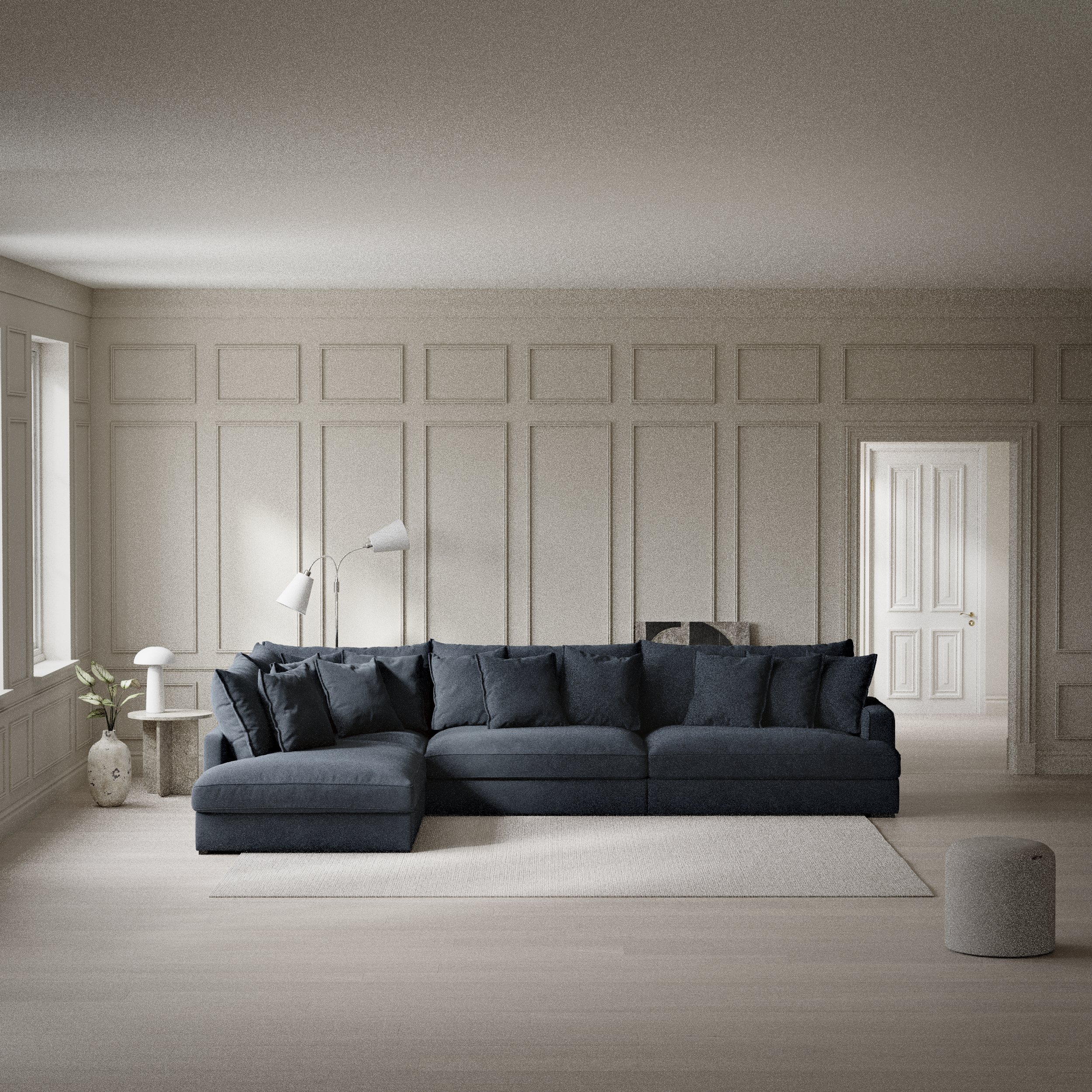 Rossi - 4-sits soffa med divan vänster - inspiration