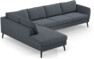 County - 3-sits soffa med divan vänster - Grön