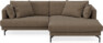 Harper - 4-sits med schäslong XL höger - Brun