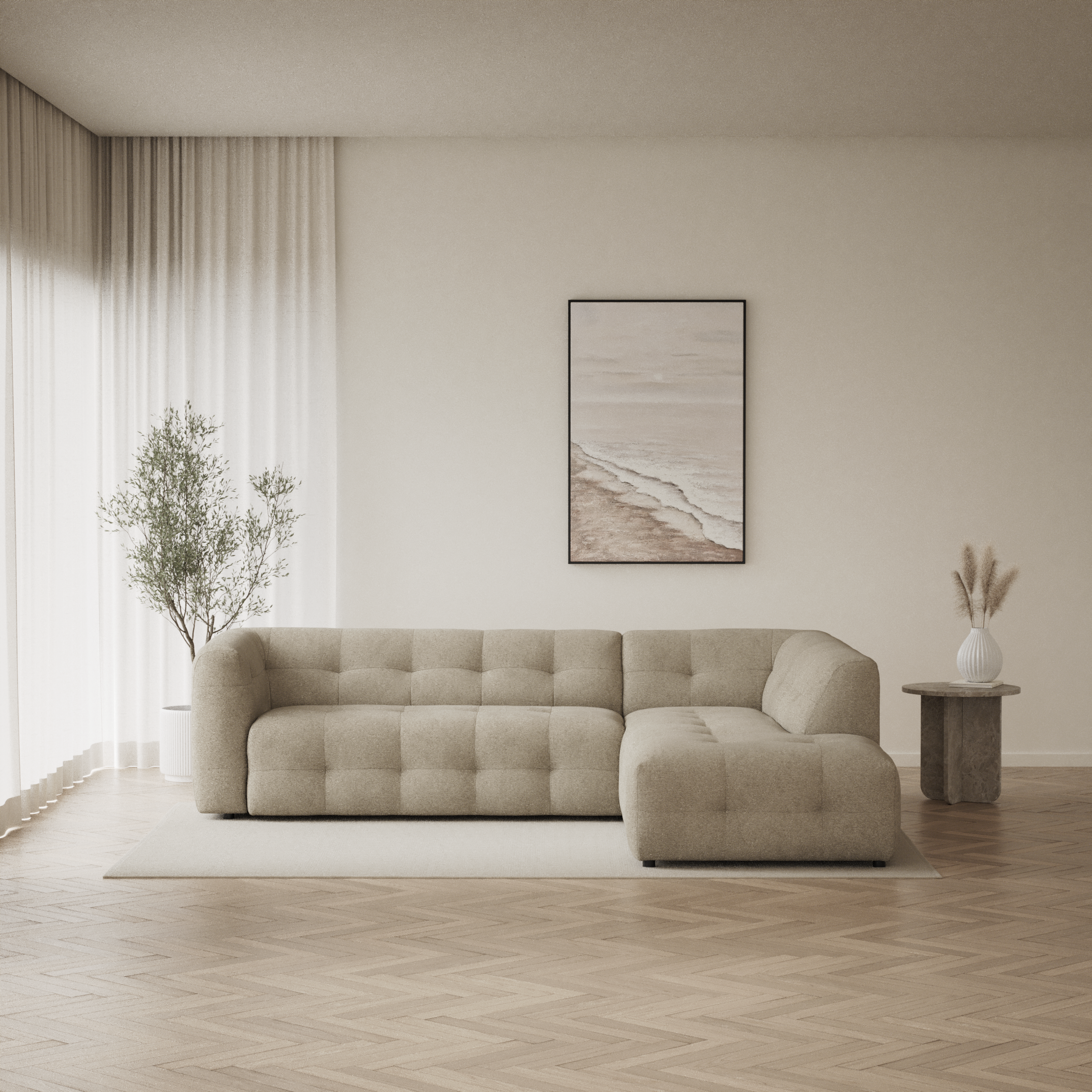 Bella - 3-sits soffa med divan höger - inspiration