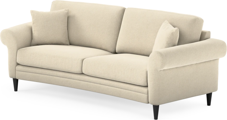 Eden - 2,5-sits soffa svängd - Beige