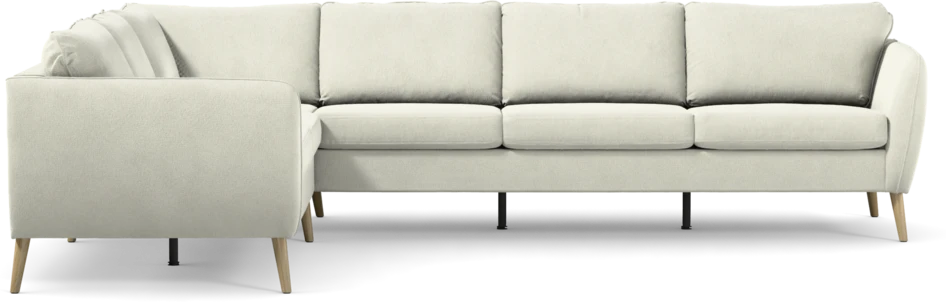 County - Hörnsoffa, 2+3-sits - Vit