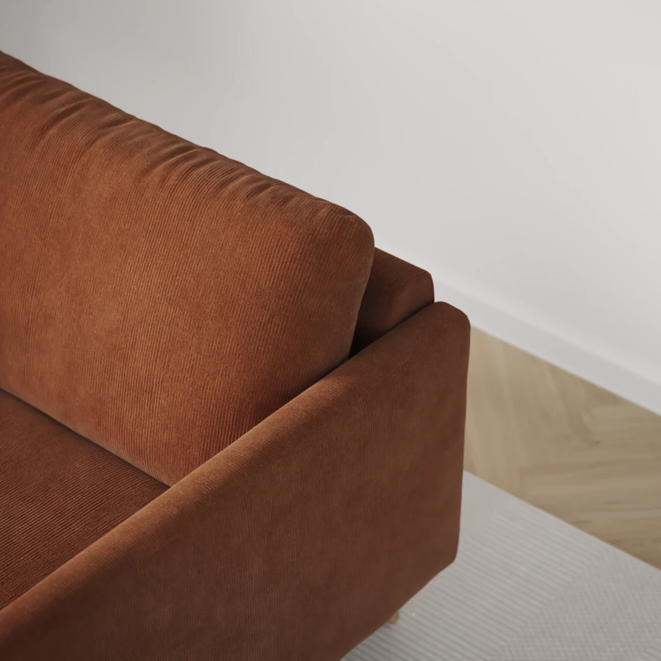 Madison Lux - Hörnsoffa 2+3-sits, hörn 1 - Orange