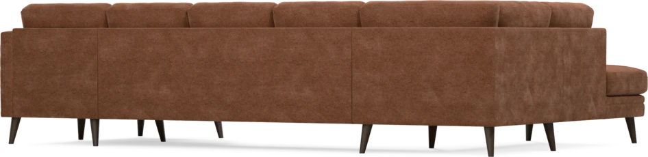 Eden - 3-sits soffa med divan vänster och schäslong höger - Orange