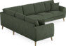Eden - Hörnsoffa, 2+3-sits - Grön