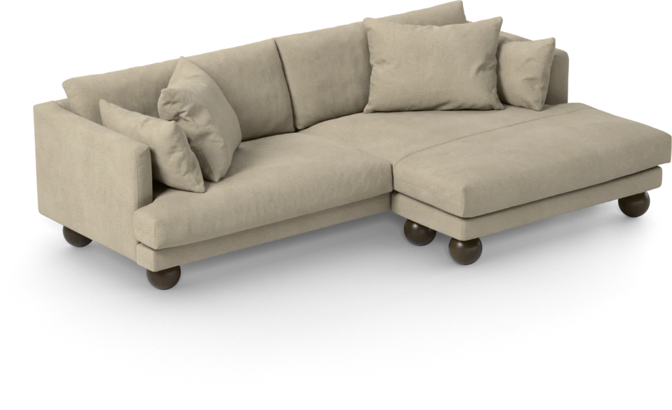 Harper - 4-sits med schäslong XL höger - Beige
