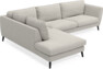 Madison - 3-sits soffa med divan vänster - Grå