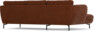 Madison Lux - 2-sits soffa med schäslong vänster - Orange