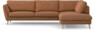 Madison Lux - 3-sits soffa med divan höger - Orange