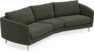 Madison - 3-sits soffa svängd, 90 cm - Grön