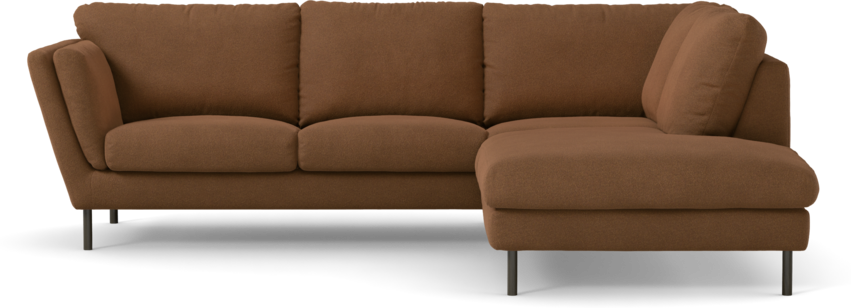 Madison Lux - 2-sits soffa med divan höger - Brun