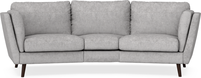 Madison - 3-sits soffa svängd, 70 cm - Grå