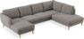 Madison Lux - 2-sits soffa med schäslong vänster och divan höger - Beige